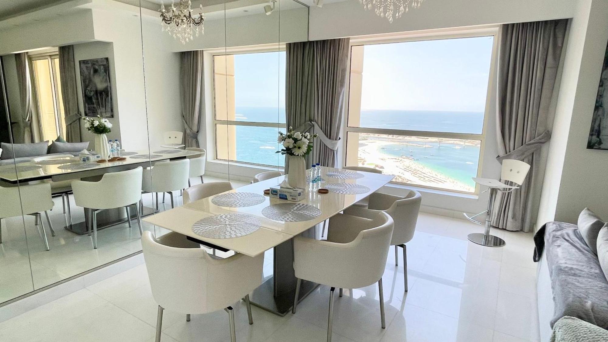 Jbr Beachfront Luxe Apartment All Rooms Sea Facing Dubai Exteriör bild